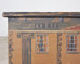 19th C. Country English Georgian House Facade Painted Trunk