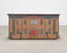 19th C. Country English Georgian House Facade Painted Trunk