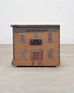 19th C. Country English Georgian House Facade Painted Trunk