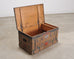 19th C. Country English Georgian House Facade Painted Trunk