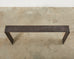 Monumental Industrial Age Style Patinated Iron Waterfall Console