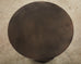 Pair of Industrial Style Bronzed Iron Round Drinks Table