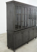 Industrial Style Zinc Metal Wrapped Glass Door Bookcase