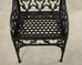 Pair of English Coalbrookdale Style Gothic Garden Armchairs