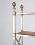 Maison Jansen Style Steel Bronze Neoclassical Bookcase Étagère
