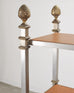 Maison Jansen Style Steel Bronze Neoclassical Bookcase Étagère