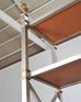 Maison Jansen Style Steel Bronze Neoclassical Bookcase Étagère