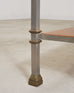 Maison Jansen Style Steel Bronze Neoclassical Bookcase Étagère