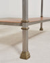 Maison Jansen Style Steel Bronze Neoclassical Bookcase Étagère