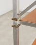 Maison Jansen Style Steel Bronze Neoclassical Bookcase Étagère