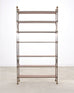 Maison Jansen Style Steel Bronze Neoclassical Bookcase Étagère