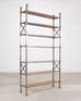 Maison Jansen Style Steel Bronze Neoclassical Bookcase Étagère
