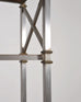 Maison Jansen Style Steel Bronze Neoclassical Bookcase Étagère