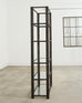 Bronzed Iron Faux Bois Six Shelf Etagere Display