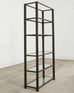 Bronzed Iron Faux Bois Six Shelf Etagere Display