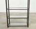Bronzed Iron Faux Bois Six Shelf Etagere Display