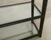 Bronzed Iron Faux Bois Six Shelf Etagere Display
