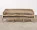 Dennis & Leen Italian Settee Cabriole Sofa Champagne Silver
