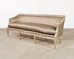 Dennis & Leen Italian Settee Cabriole Sofa Champagne Silver