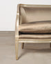 Dennis & Leen Italian Settee Cabriole Sofa Champagne Silver