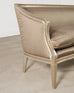 Dennis & Leen Italian Settee Cabriole Sofa Champagne Silver