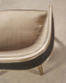 Dennis & Leen Italian Settee Cabriole Sofa Champagne Silver