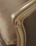 Dennis & Leen Italian Settee Cabriole Sofa Champagne Silver