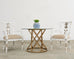 Set of Eight Michael Taylor Margot Dining Chairs Distressed