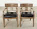 Set of Eight Michael Taylor Style Klismos Dining Armchairs