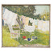 Mid-Century Impressionist Summer Garden Oil Canvas Painting