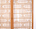 Mid-Century Four-Panel Teak Geometric Screen or Room Divider