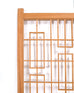 Mid-Century Four-Panel Teak Geometric Screen or Room Divider