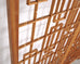Mid-Century Four-Panel Teak Geometric Screen or Room Divider