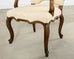 Set Six Minton-Spidell Regence Walnut Dining Chairs