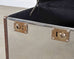 Timothy Oulton Steel and Leather London Steamer Hat Trunk