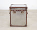 Timothy Oulton Steel and Leather London Steamer Hat Trunk