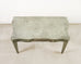 Antiqued Serpentine Mirrored Vanity Dressing Table or Desk