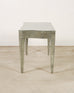 Antiqued Serpentine Mirrored Vanity Dressing Table or Desk