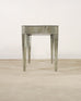 Antiqued Serpentine Mirrored Vanity Dressing Table or Desk