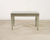 Antiqued Serpentine Mirrored Vanity Dressing Table or Desk