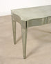 Antiqued Serpentine Mirrored Vanity Dressing Table or Desk