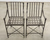 Set of Four Michael Taylor Montecito Bronzed Garden Counter Barstools