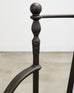 Set of Four Michael Taylor Montecito Bronzed Garden Counter Barstools