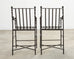 Set of Four Michael Taylor Montecito Bronzed Garden Counter Barstools