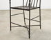 Set of Four Michael Taylor Montecito Bronzed Garden Counter Barstools