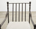 Set of Four Michael Taylor Montecito Bronzed Garden Counter Barstools