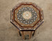 Pair of Moorish Middle Eastern Octagonal Drink Tables Mosaic Inlay