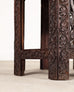 Anglo-Indian Kashmiri Style Carved Wood Octagonal Side Table