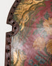 Spanish Colonial Baroque Style Painted Leather Eight Panel Screen