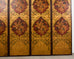 Spanish Colonial Baroque Style Painted Leather Eight Panel Screen